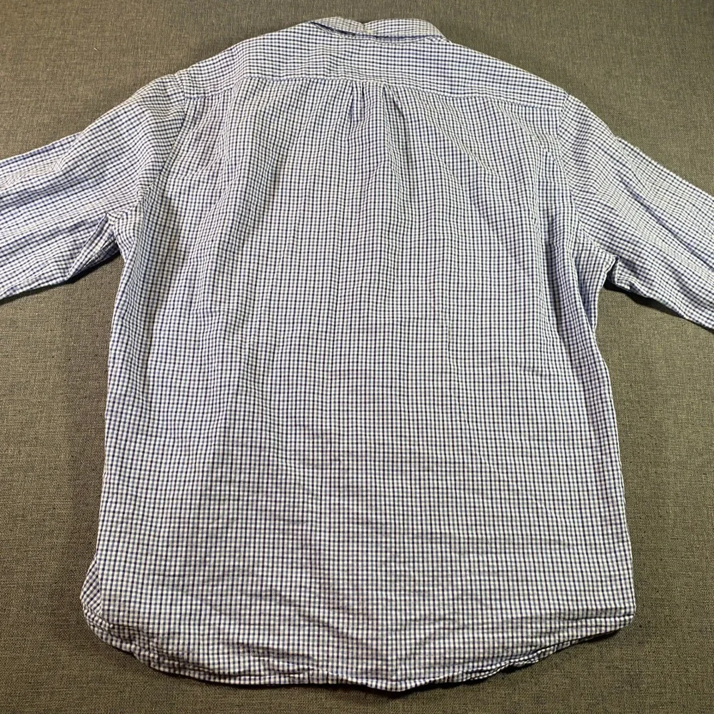 J. Crew Mens Slim‎ Fit Gingham Check Button Down Long Sleeve Casual Shirt
